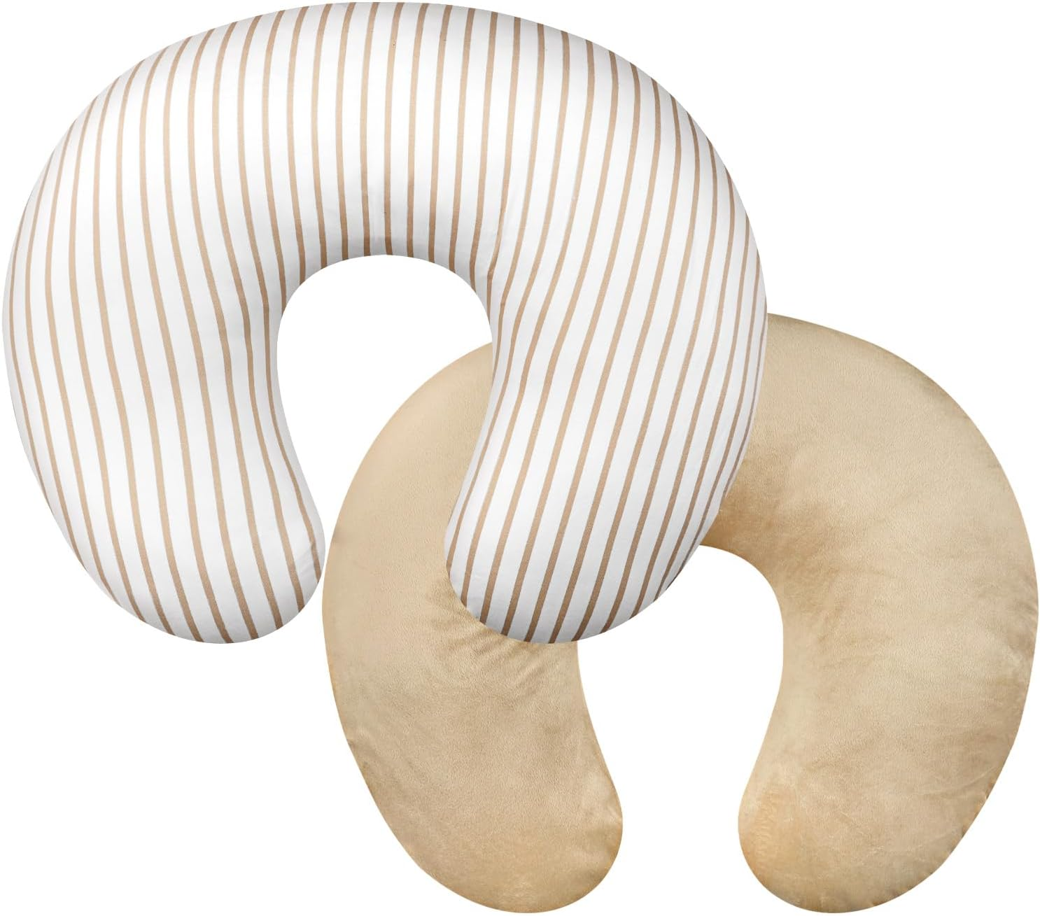 Nursing Pillow Cover 1 Pack, Removable Nursing Pillow Cover for Breastfeeding Pillows, Super Soft Comfortable Slipcover for Boy and Girls, Light Brown