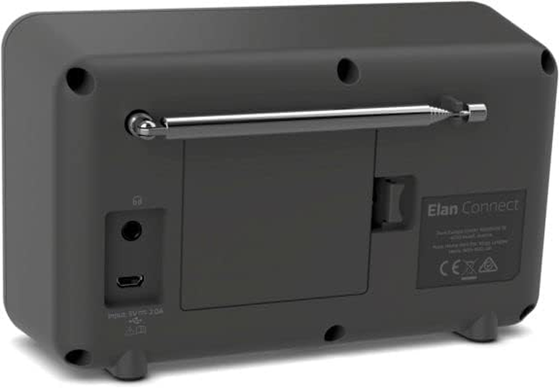 Pure Elan Connect Dab+/Fm/Internet Digital Radio with Bluetooth (Charcoal) - Charcoal image number 4