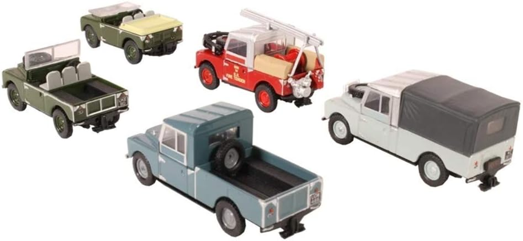 Oxford Diecast 5 Piece Land Rover Set, 1:76 Scale, OO Gauge, Compatible with Leading OO Model Railways, Highly Detailed Paintwork, Age 14+ image number 4