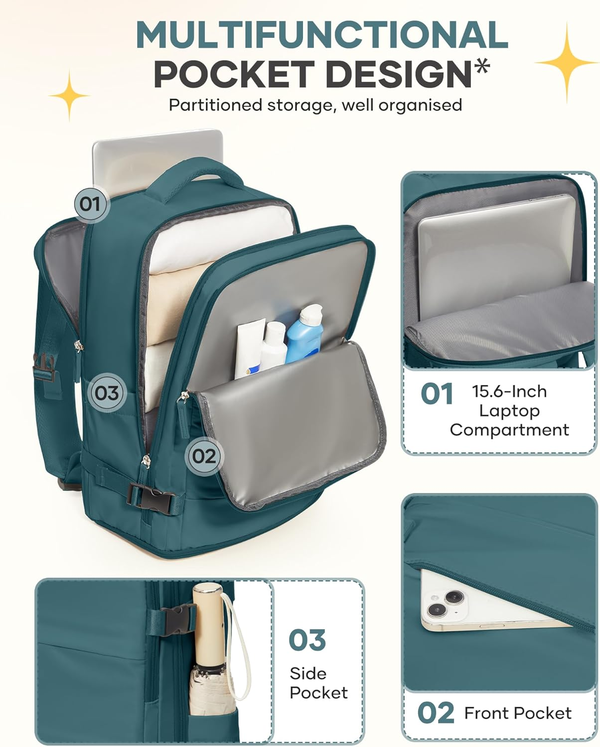 Casual Backpack Traveling Backpack image number 4