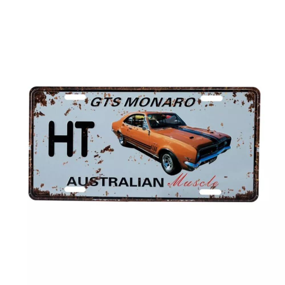 Tootoo Aussie Muscle Car License Sign - Tin, 30Cm X 15Cm, Wall Mount, Vintage Car Style image number 3