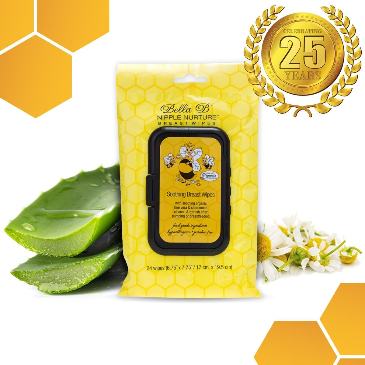 Bella B Nipple Nurture 3-Piece Breast Wipes Bundle - Baby Wipe Bundle - Breast Pump Cleaning Wipes - Breast Pump Cleaning Supplies - Nursing Wipes - Breastmilk Wipes image number 6