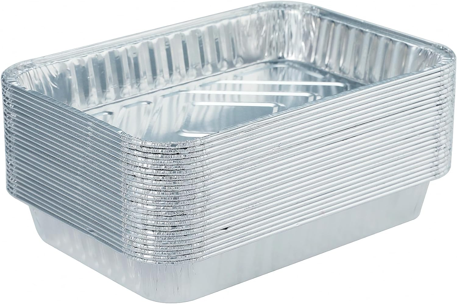 20Pack Drip Pans Compatible with Weber Grills Spirit Gas Grills, Q Grills, Genesis and Genesis II LX 200 300 Series,Disposable Aluminum Foil BBQ Grease Trays, 8.5 X 6 Inch image number 6