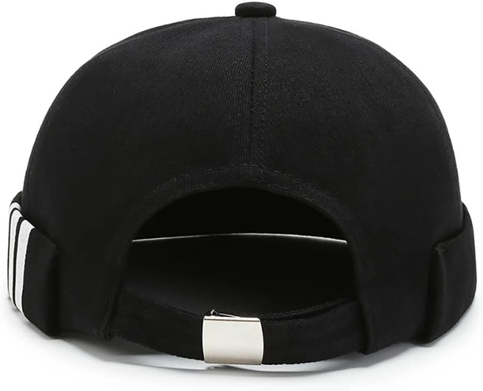 XYIYI Cotton Brimless Docker Cap Adjustable Street Casual Sailor Cap Skullcap Beanie Hat image number 3