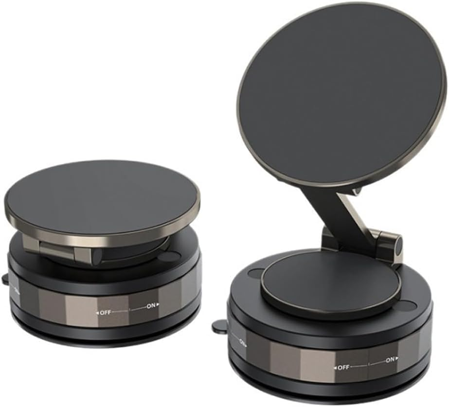 Magnetic Car Phone Mount Holder for Dashboard & Air Vent &ndash; 360&deg; Rotation Strong Magnet Compact Phone Holder for All Smartphones. (Vacuum Magnetic Phone Holder) image number 1