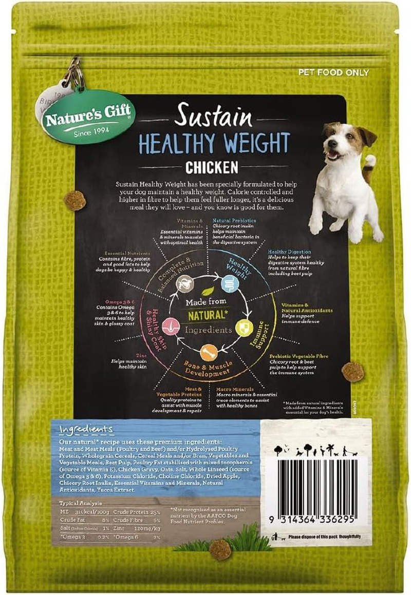 Nature'S Gift Adult Dry Dog Food, Chicken 2.5Kg - 100% Complete & Balanced Nutrition, Supports Digestion, Immunity & Skin Health image number 2
