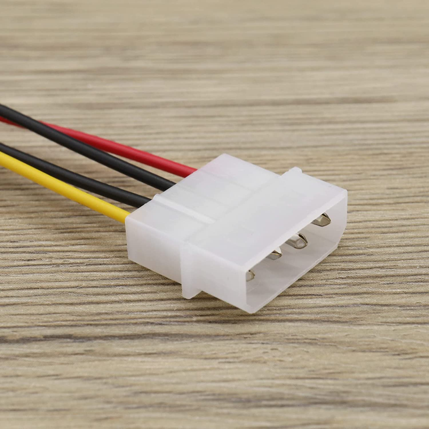 SING F LTD 5Pcs Molex 4 Pin to Floppy 4 Pin Power Cable PC Computer Connector Power Extension Cable Lead Adapter Joiner Coupler 20Cm