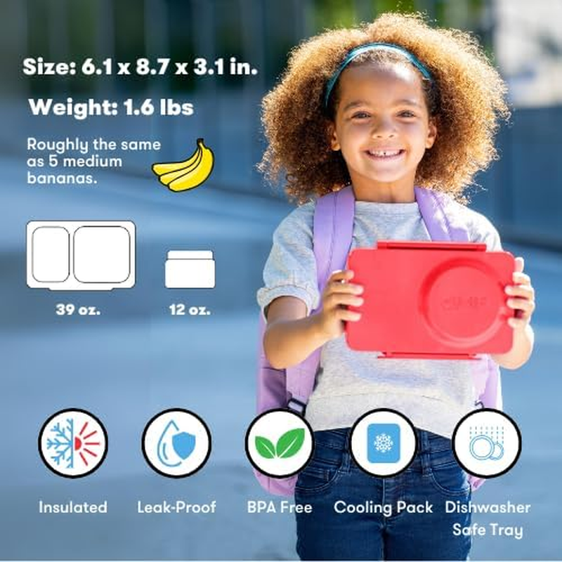 Omieboxup Bento Box - Cherry Pink image number 6