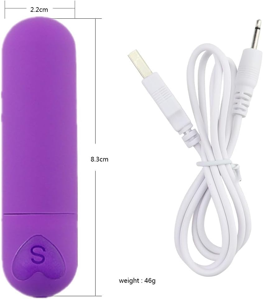 Receive Quick Personal Bullet Stick Travel Pocket Mini Size Silicone Massage Ball for Female Pleasure, Electric Silent 10 Modes Handheld Portable Waterproof Bullet, Body Foot Massage Tool (Black) image number 1