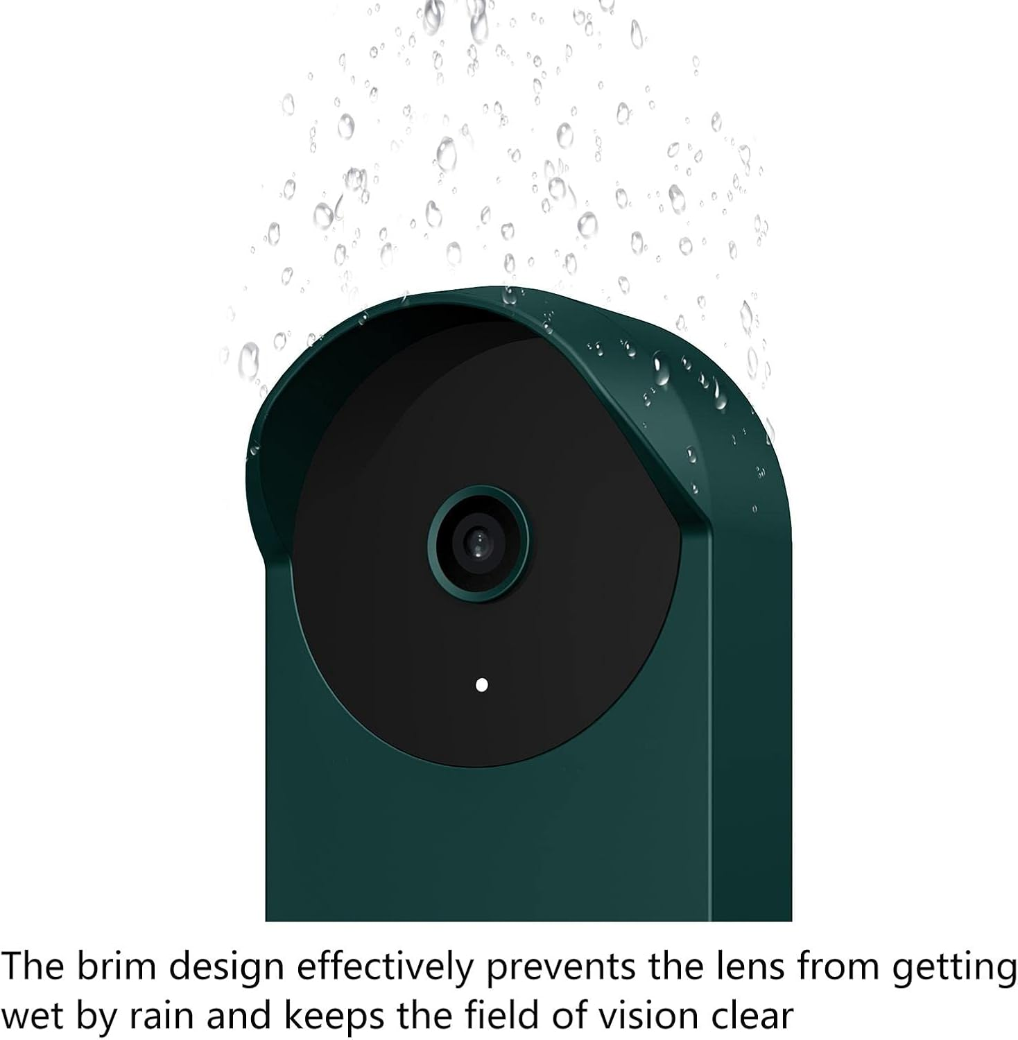 Silicone Protective Case Compatible for Doorbell, Waterproof Protective Silicone Doorbell Skin Case, Professional Accessories Designed for Google_Smart Doorbell - Black image number 3