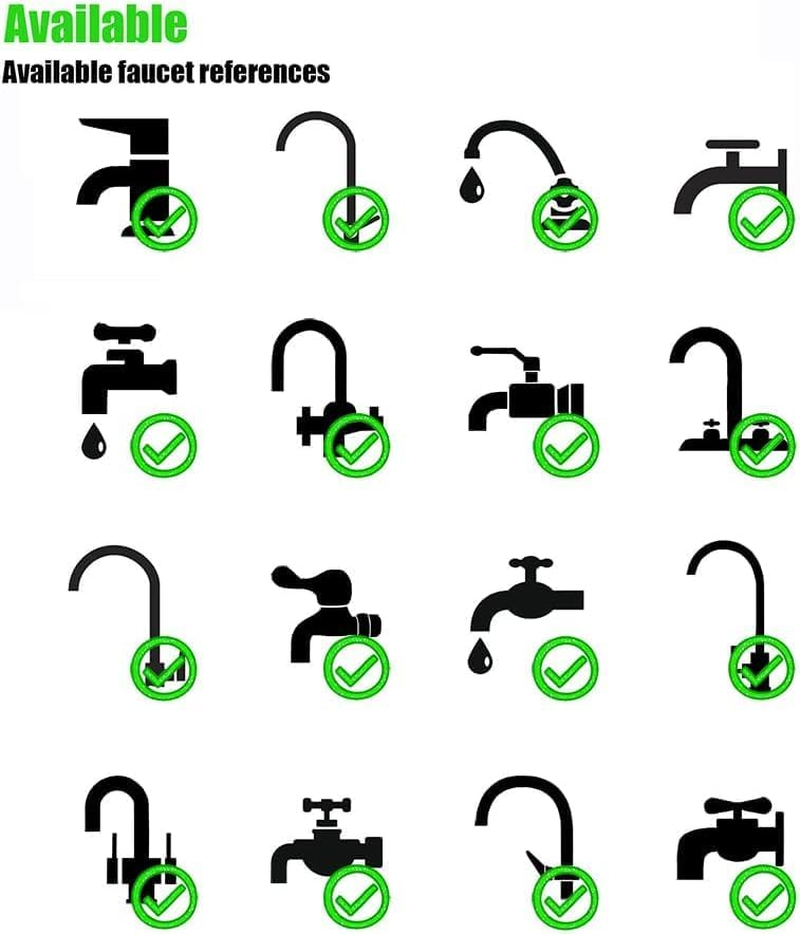 Mumoo Bear 1Pcs Sink Spray Rubber Hose Portable Faucet Sprayer Hand Held Shower Head Sprayer Tap Hose Attachment for the Bathroom and Kitchen for Bathing Baby Pets Washing Hair Rinsing Vegetables image number 2