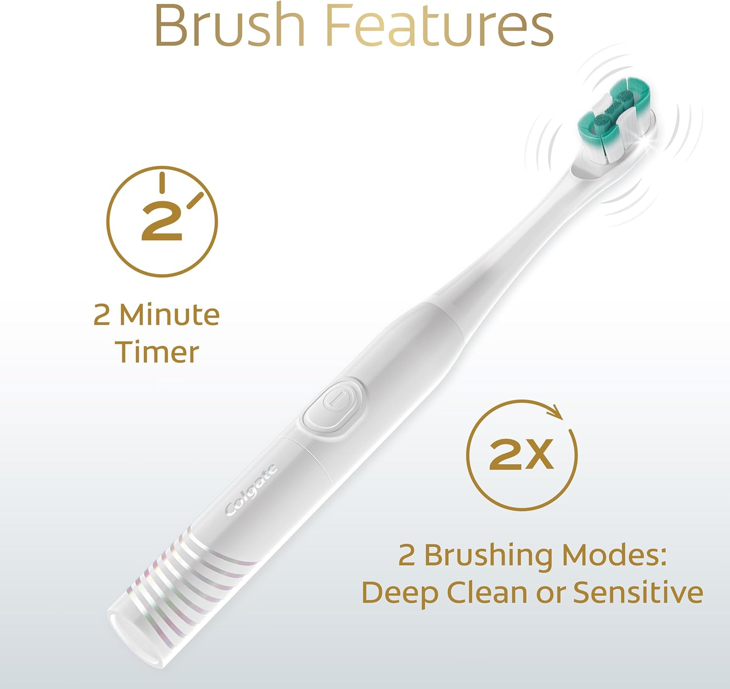 Colgate Total Battery Toothbrush 1 Pack, Active Prevention image number 3