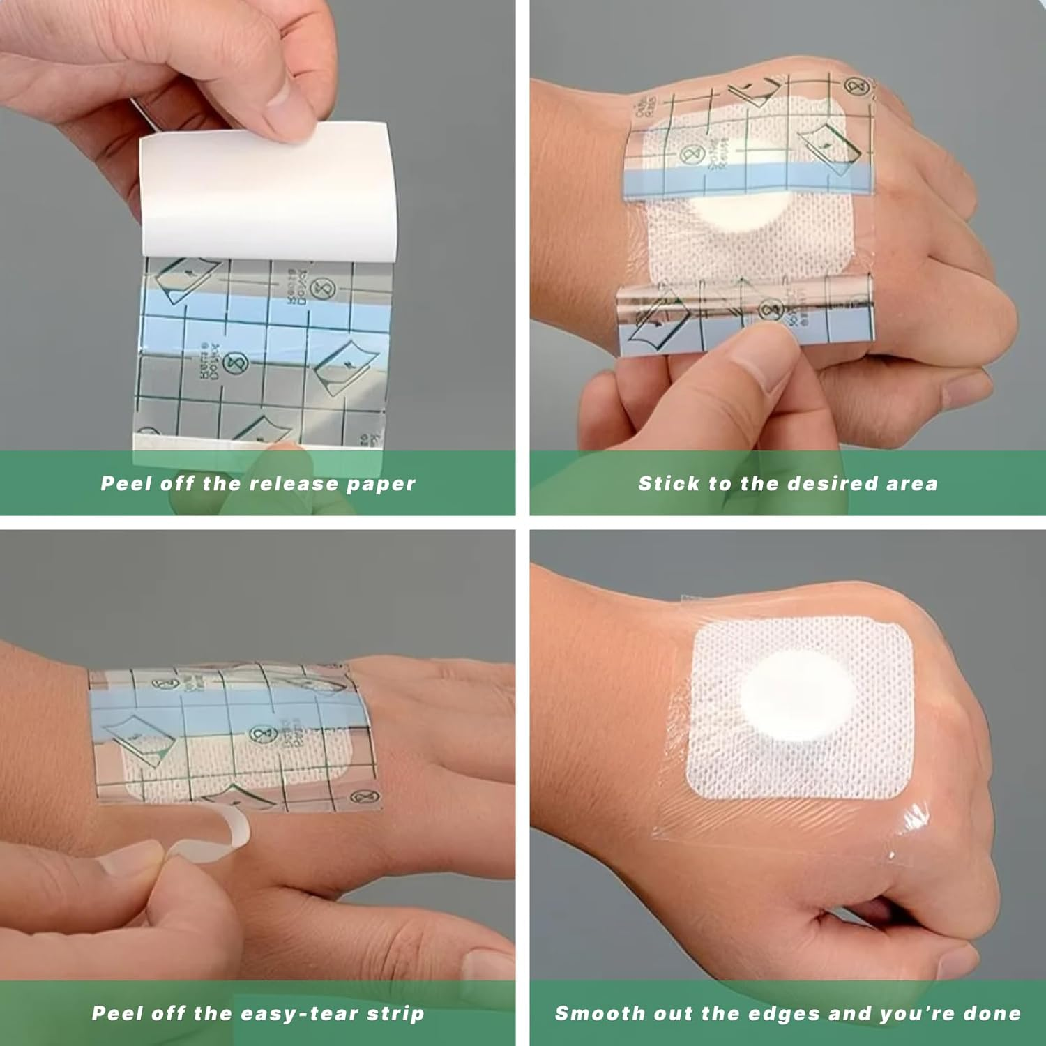 Waterproof Transparent Bandage Roll, 10Cm X 10M, Cuttable, Self Adhesive Stretch Film Dressing for Wound Care, Tattoo Aftercare, and Pet Wound Protection, Elastic, and Moisture Proof Transparent Tape