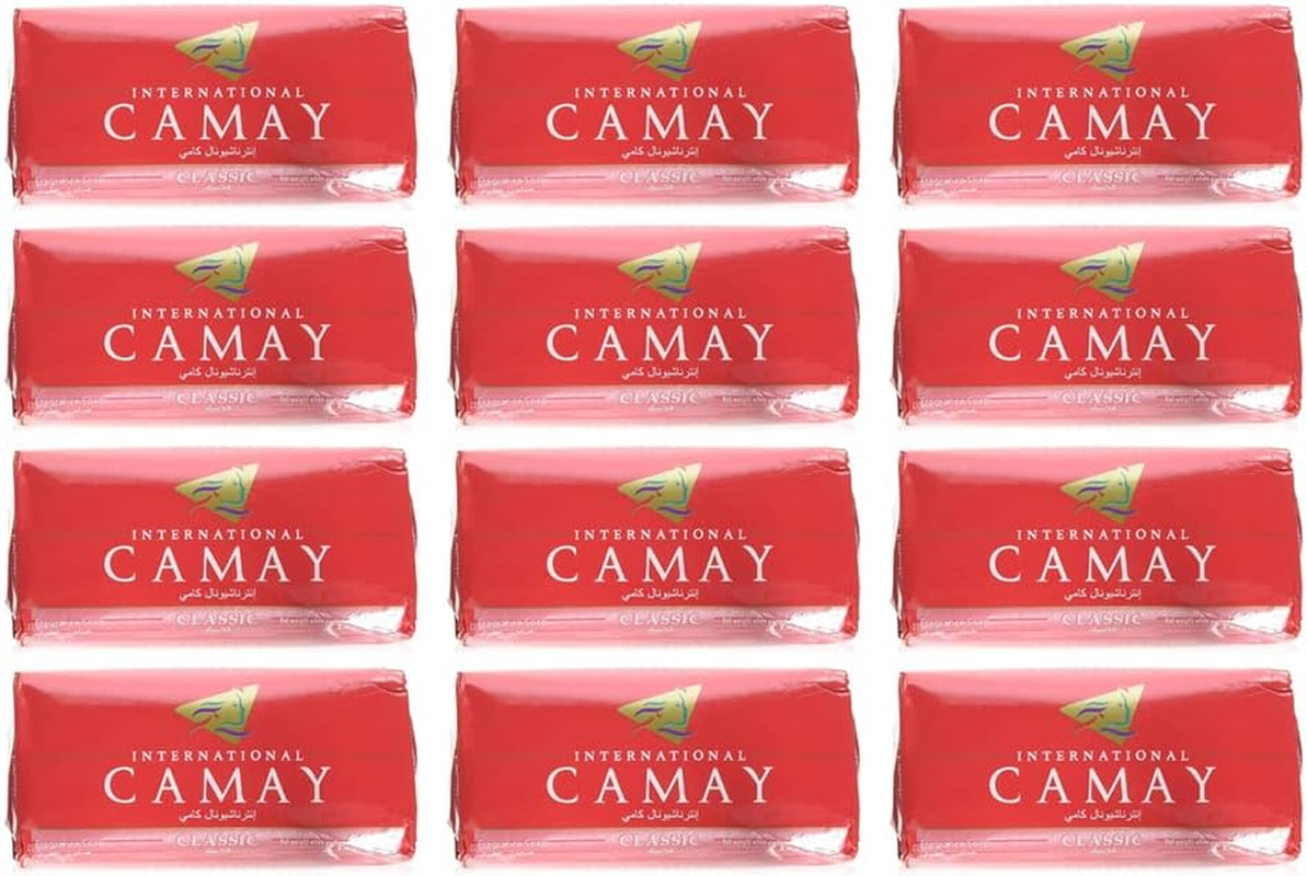 Camay Soap 12-Pack, Pink Classic Softly Scented Beauty Bar, 3 Bars, 4.0 Oz. Each, Total of 12 Bars