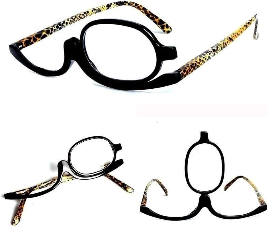 Make up Glasses Magnifying Fold Flip down Eye Makeup +1.5 +2.0 +2.5 +3.0 +3.5 image number 1