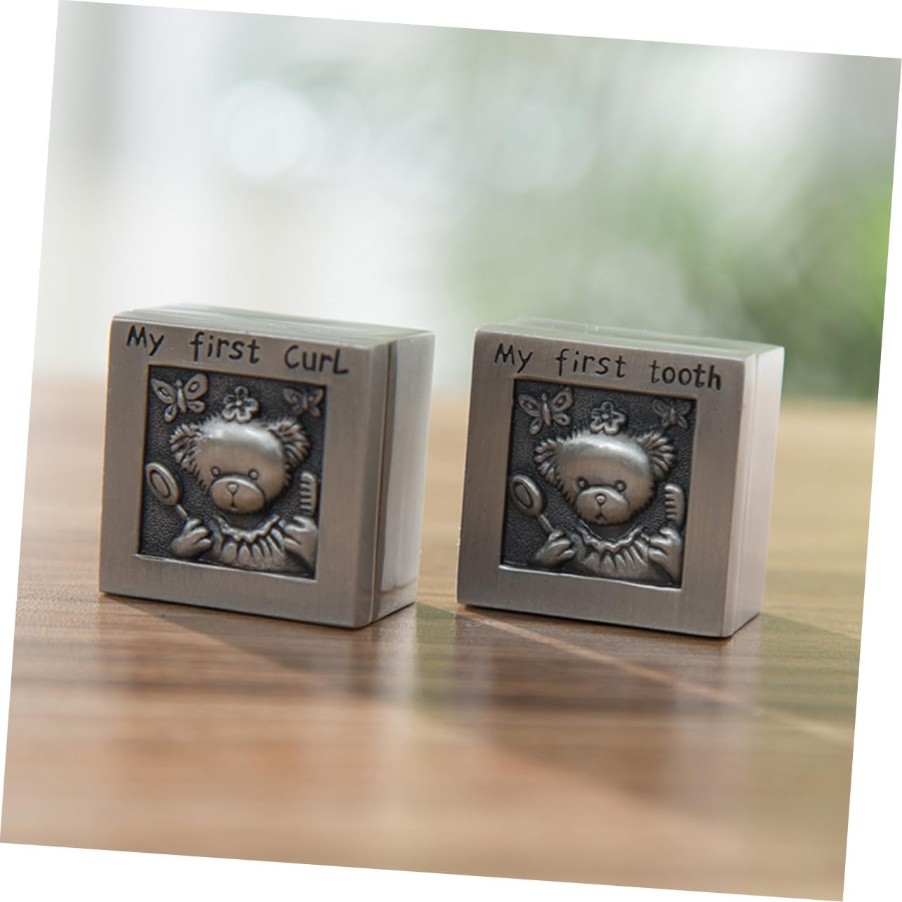 Keepsake Organizer for Memorial Box Tooth Holder Tooth Box Case Engraved Boys and Girls Growing Record image number 1