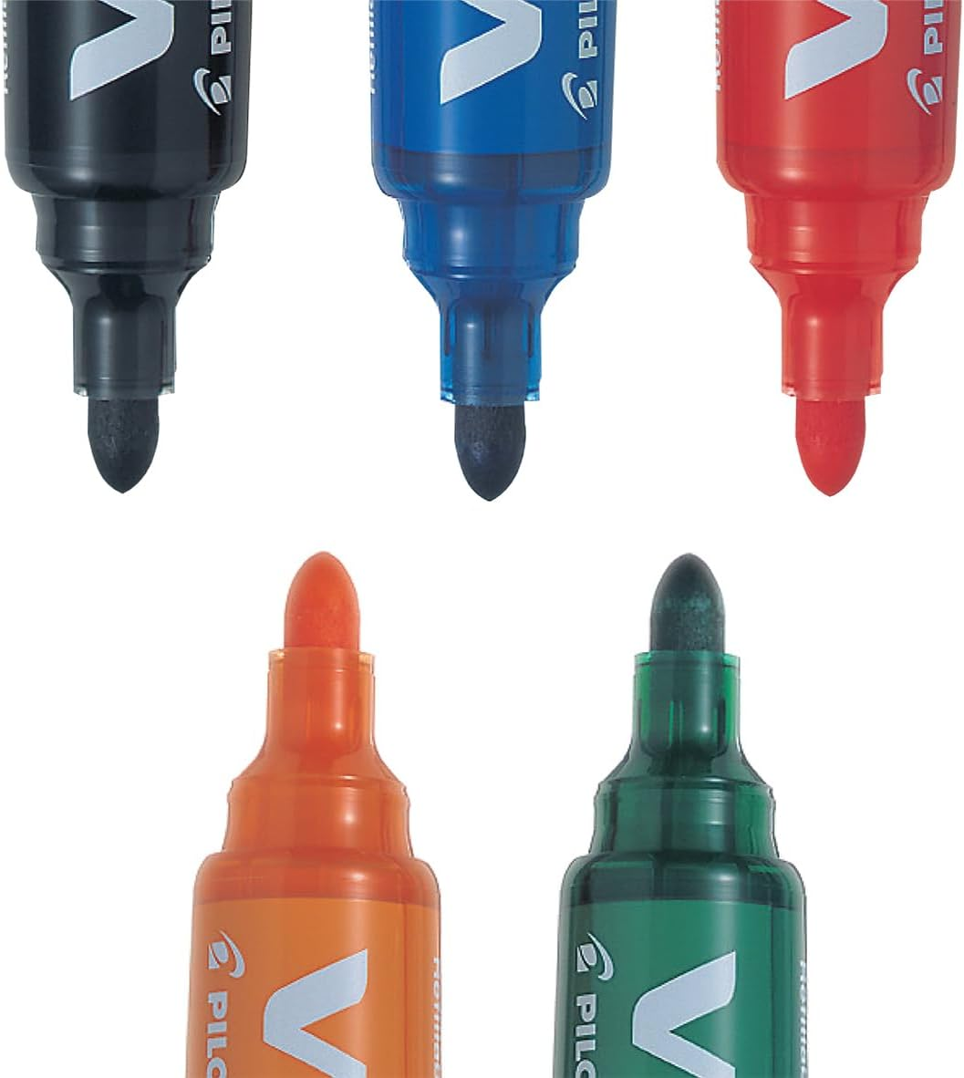 Pilot Begreen V Board Master Whiteboard Marker 5-Pieces Set with Magnetic Holder image number 3