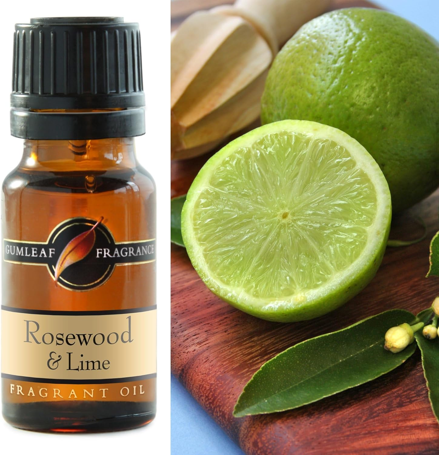 Gumleaf Fragrance Rosewood & Lime Fragrant Oil - 10Ml, Cruelty Free & Vegan, Phthalate-Free Fragrance image number 1