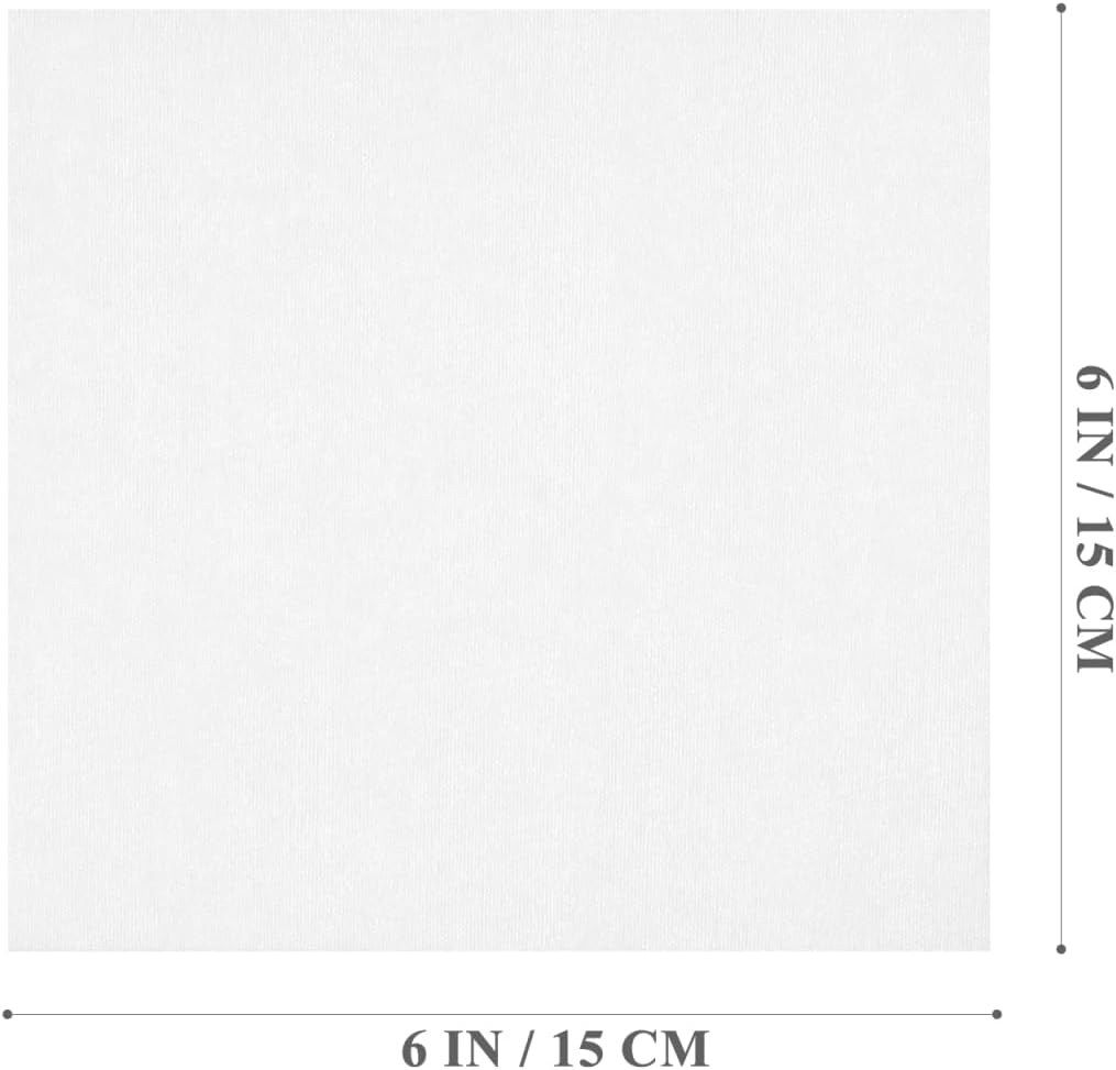 300Pcs Lint-Freed Wipes, 6X6 Inch Non-Woven Cleanroom Lab Chem Wipes, Automotive Dustless Dry Papers for Electronic Screen, Glass, Lens image number 1