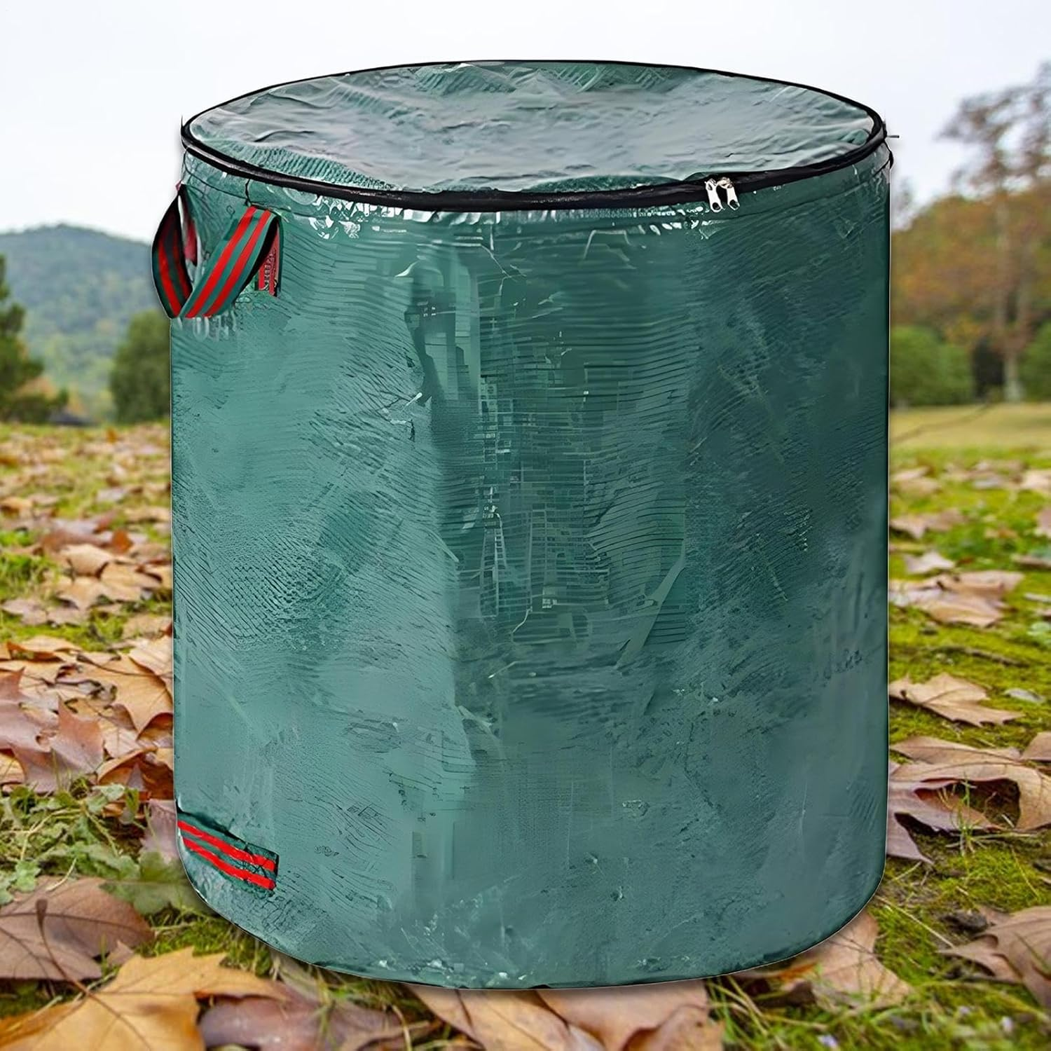 Garden Bag for Leaves | Heavy Duty Yard Recycling Trash Bags,Foldable Clean up Container with Reinforced Handles for Recycling, Composting, Household