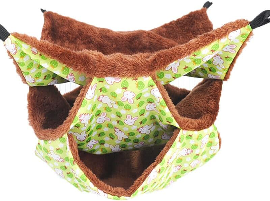 New Guinea Pig Rat Hammock Hamster Ferret Hanging Nest Mice Bed Toy Warmer House - Hanging Toy Warmer House with Sturdy Metal Buckles