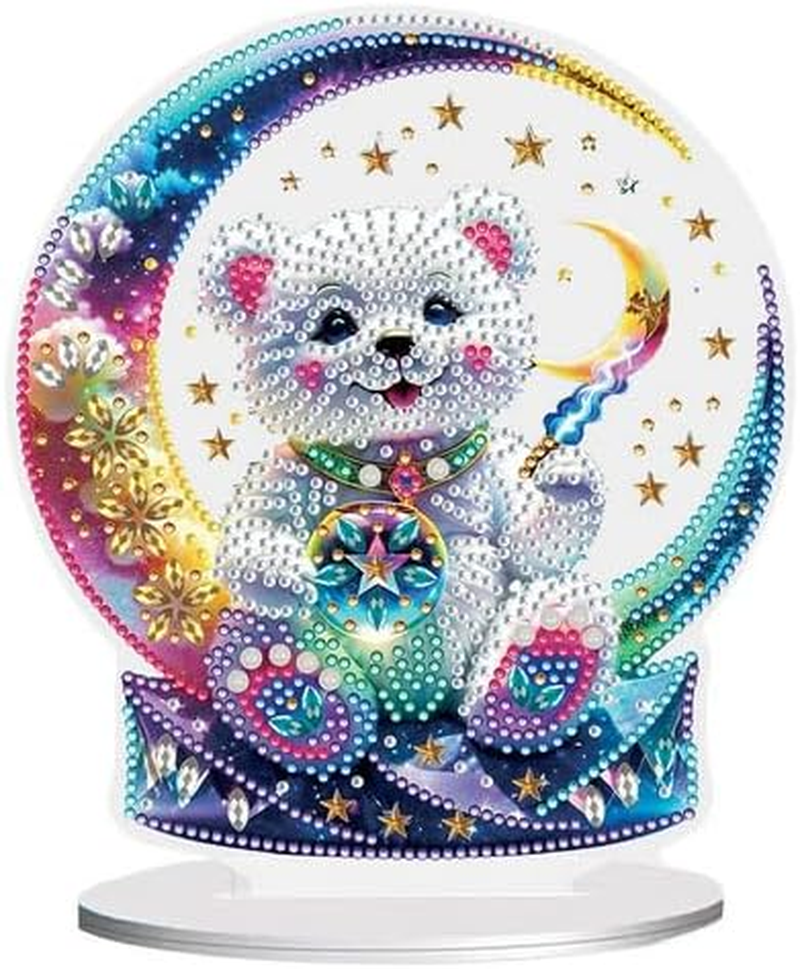 Syntego 5D DIY Christmas Tree with Yellow Ribbon Diamond Painting Kit Crystal Rhinestone Acrylic Table Top Decoration (Xmas Tree 3)