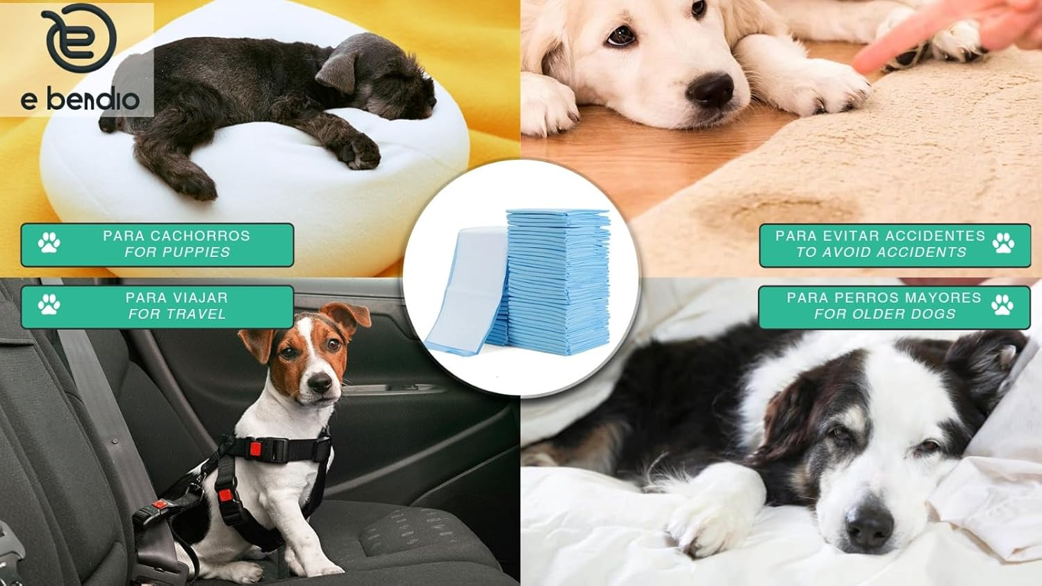 Dog Training Pads. Dog Pads 33 X 45. Extra Absorbent Dog Training Pads. Pet Training Wipes. Dog Teat 100 Units. Dog Accessories. Puppy Pads. Changing Mat image number 4