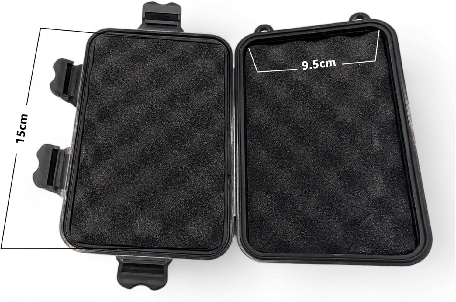 Durable and Strong Magnetic Stash Safe Box, Hidden Car Underbody Storage for Keys, Valuables, Cash (Black, Medium) image number 6