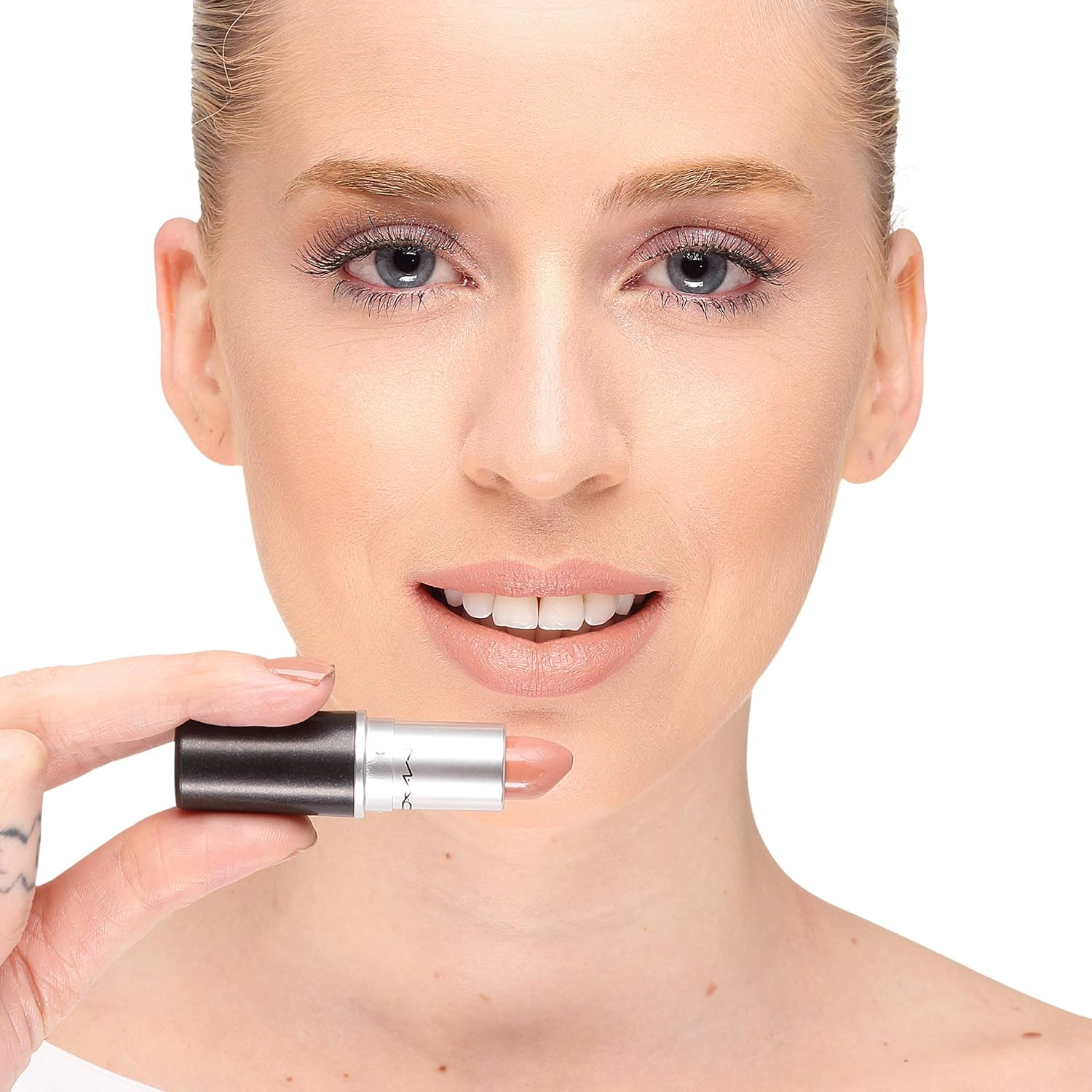 Matte Lipstick by M.A.C Honey Love 3G - Mocha image number 3