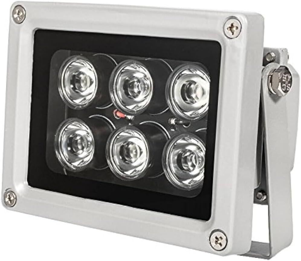6 LED IR Illuminator Infrared Lamp Light Outdoor for CCTV Camera 12V 90&deg; image number 3