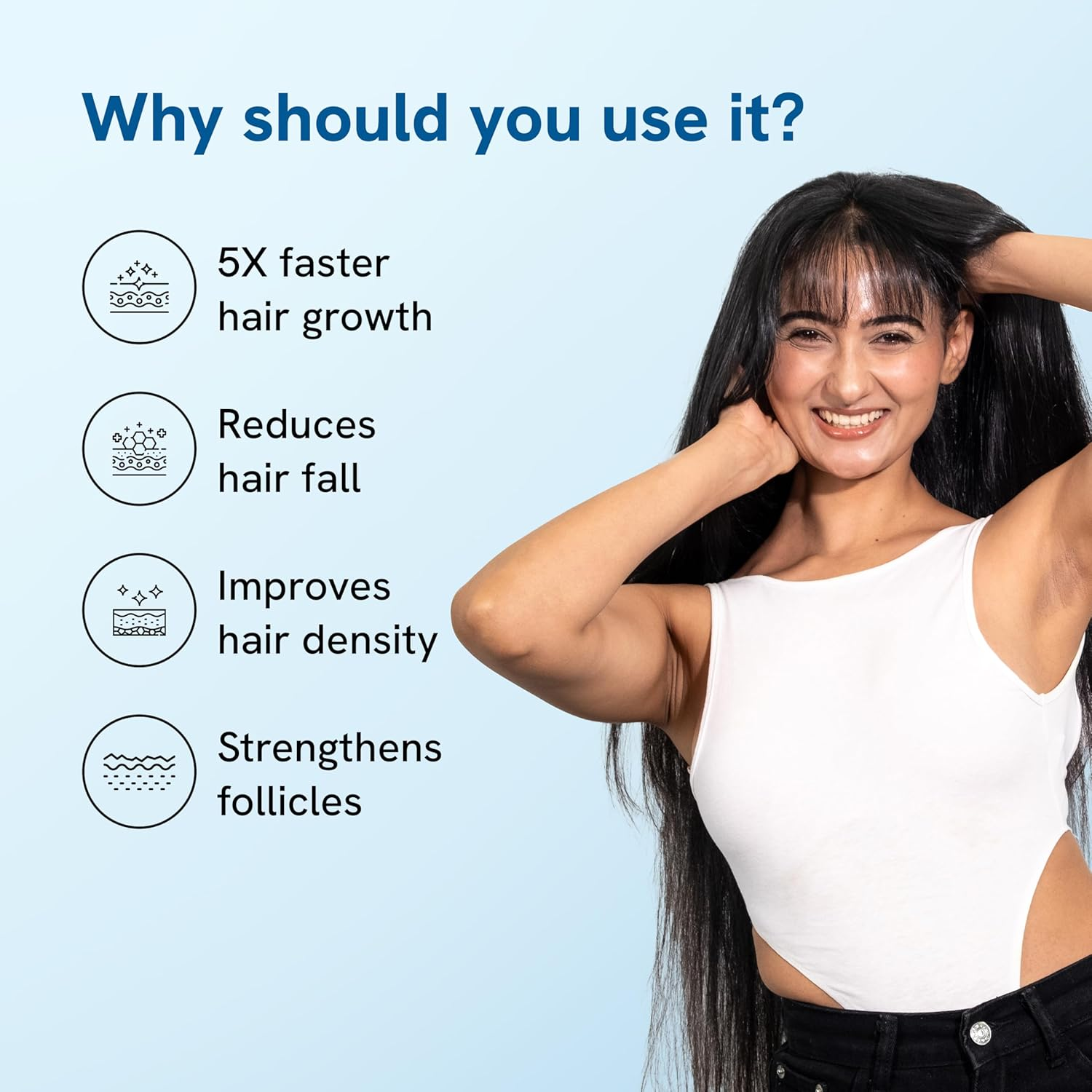 Be Bodywise 3% Rosemary Hair Serum (Roll On) 50Ml | 3% Redensyl, 2% Aminexil & 2% Anagain | Thicker & Stronger Hair Growth | Prevents Hair Fall & Stimulates Hair Follicles | Pack of 2