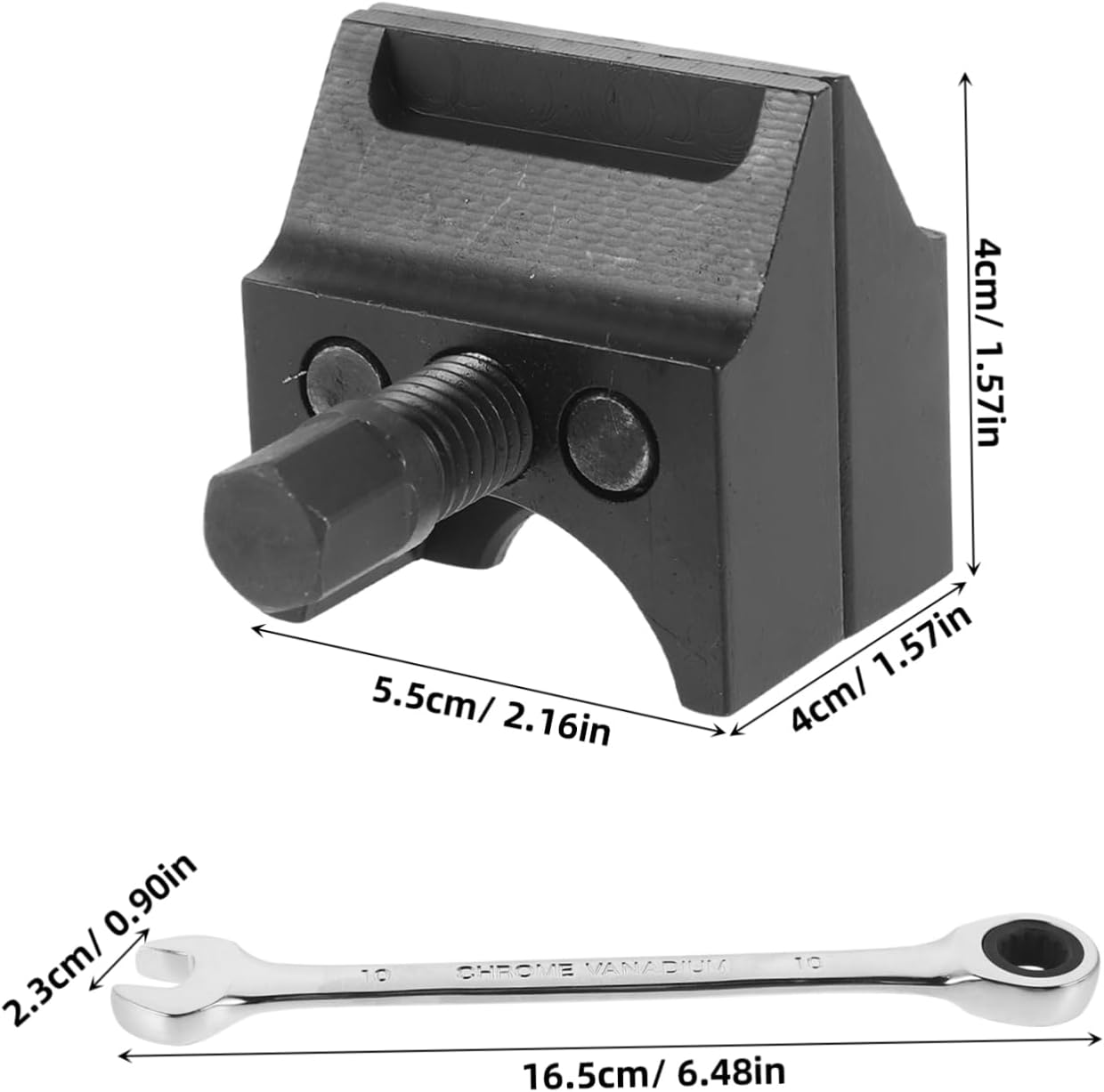 GLEAVI Universal Double Ended Strut Spreader Tool with Wrench, Suspension Strut Splitter for Car Steering Removal, Automotive Suspension Repair Equipment for Mechanics image number 3