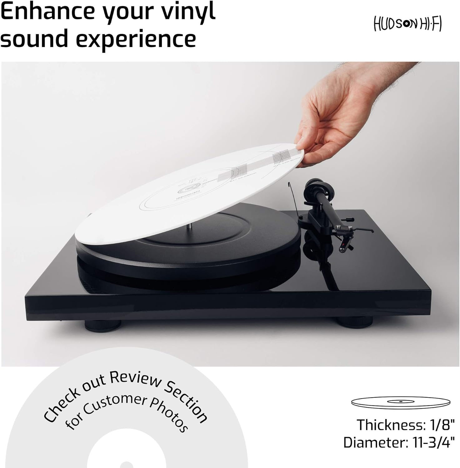 Hudson Hi-Fi Stroboscope and Protractor Mat (Protractor - Strobe) image number 5