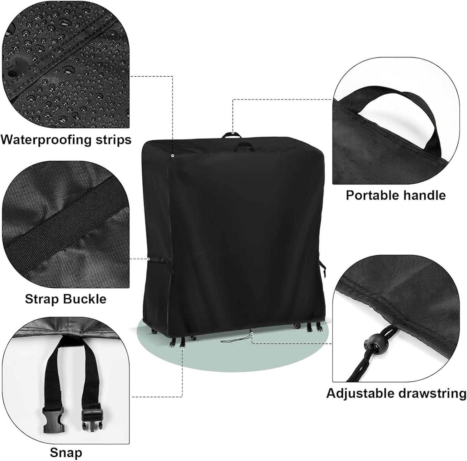 Lmyit TV Covers for Outdoors | Mobile TV Stand Cart Screen Protectors | Weatherproof Dustproof Television Screen Protectors for Garden Lawn Yard Patio Backyard image number 1