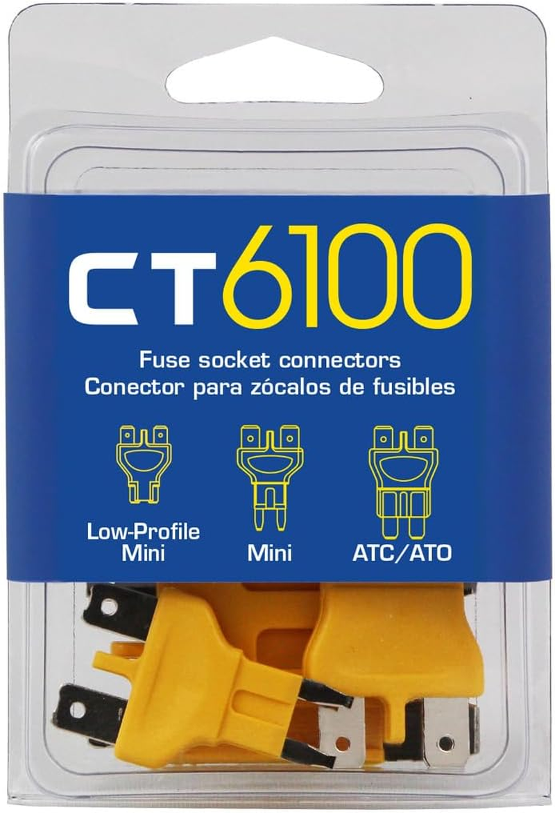 General Technologies Corp GTC CT6100 Fuse Socket Connector Kit, Yellow