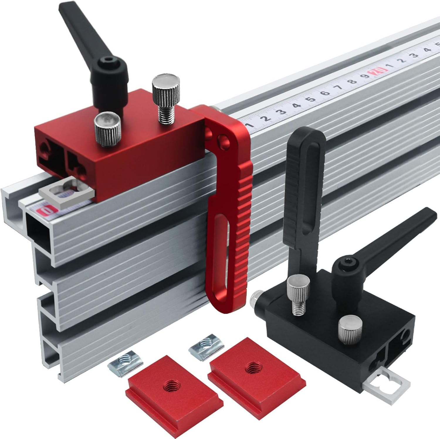 Aluminum Alloy Fence Flip Stop, for Woodworking with T-Track, Type 75, Tool for Various Applications image number 5