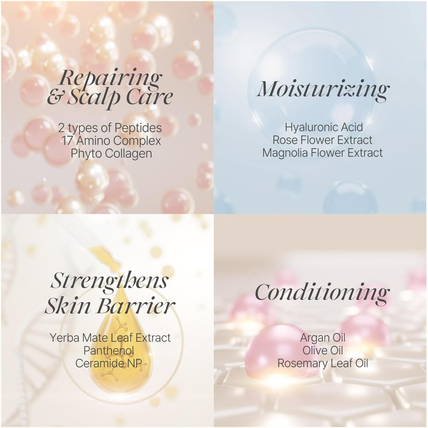 Rose Petal Satin Hair Mask - Intensive Nourishing & Repairing Cap Mask for Silky, Moisturizing Hair, Strengthens Scalp, Rose Essence Treatment (5Ea) image number 3