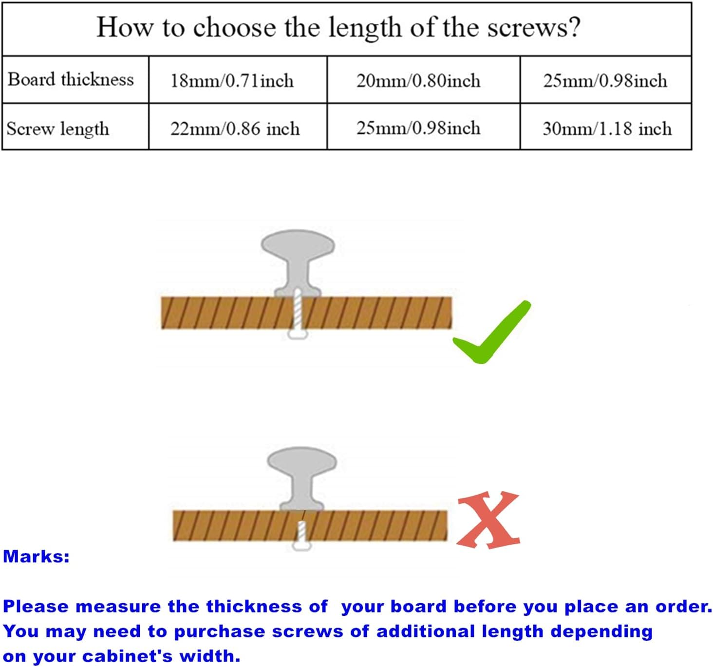 Ymaiss 12 Packs Cabinet Knobs T Bar Kitchen Dresser Knobs Drawer Pull Handles Single Hole Knobs Hardware for Drawer Dresser Cupboard Wardrobe (Black and Gold) image number 6