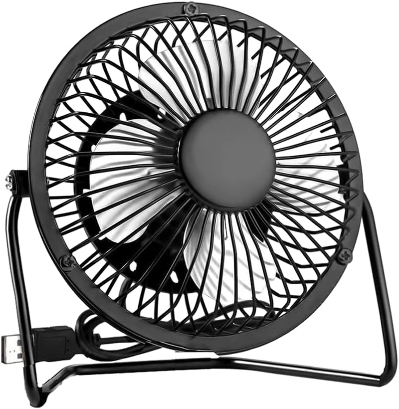 USB Desk Fan Table Fan Small Portable USB Powered Mini Cooling Quiet Personal