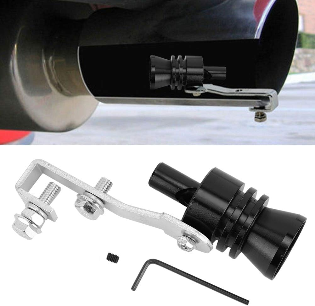 Turbo Sound Whistle Muffler, Black Turbo Sound Whistle Muffler Exhaust Pipe Simulator Whistle Fit for ILX Base Sedan 4-Door 2.4L 2354CC L4 GAS DOHC Aspirated