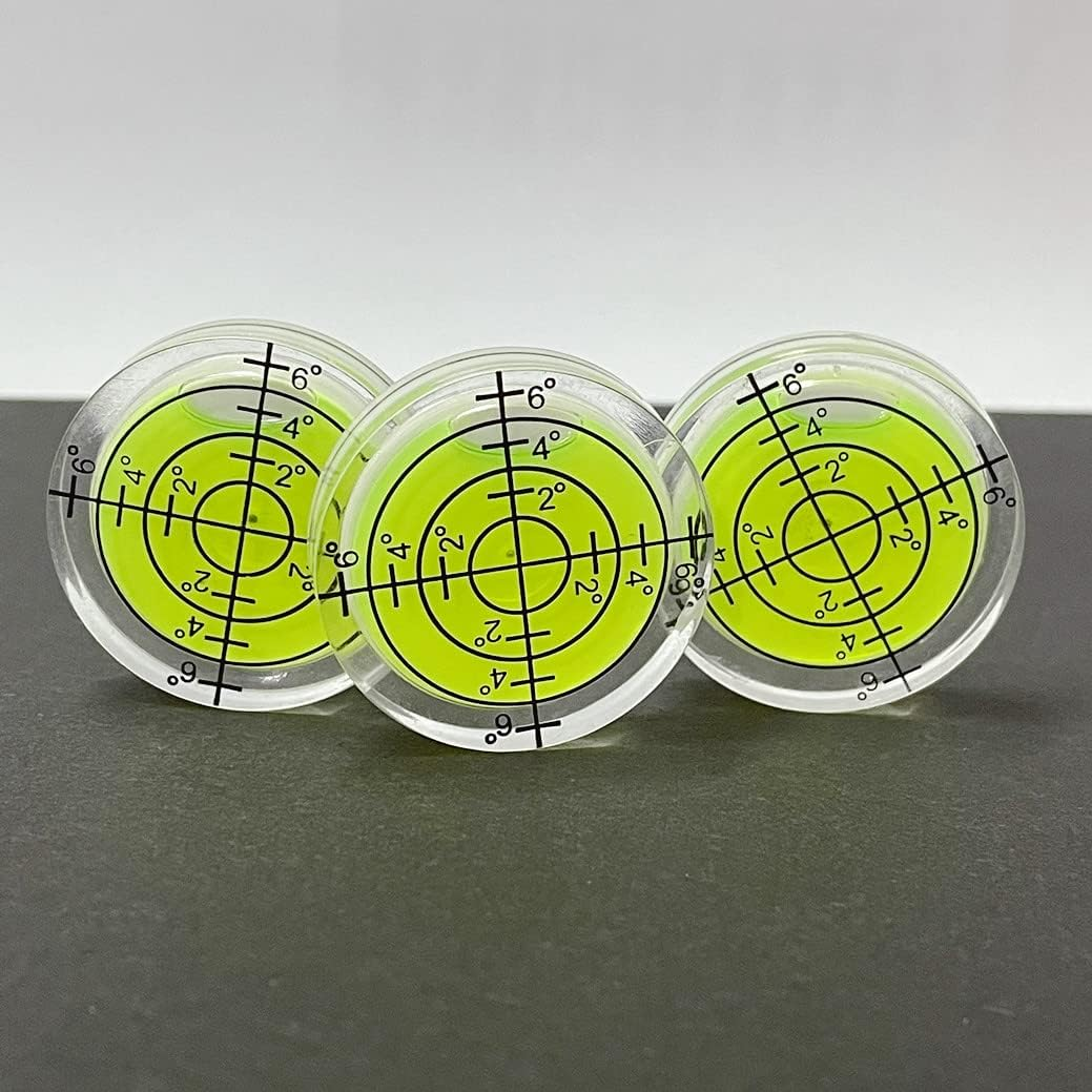 6Pcs Circular Bubble Spirit Levels RV Levelers 32Mm RV Standard Levels Leveling Tools for Travel Trailer, Turntable, Phonograph, Camera, Tripod (32X7Mm) image number 4