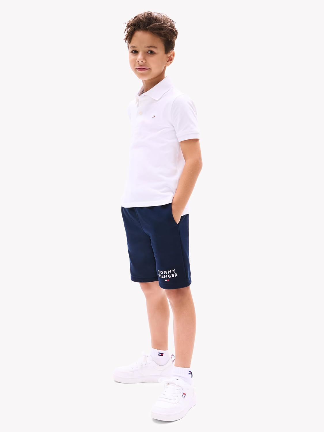 Tommy Hilfiger Kids Boys Solid Stretch Polo image number 4