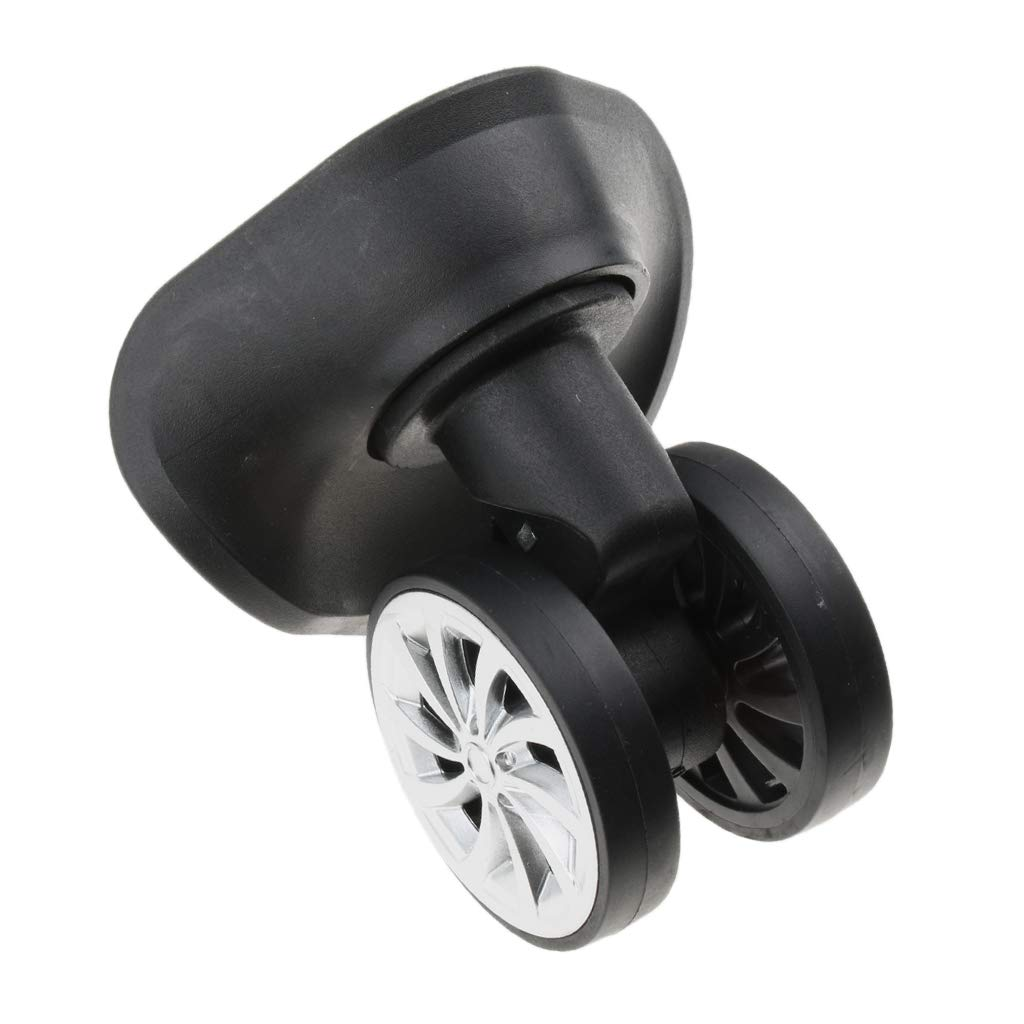 B Baosity 2 Pieces Suitcase Luggage Wheels Replacement Swivel Mute Casters for Trolley Black image number 4