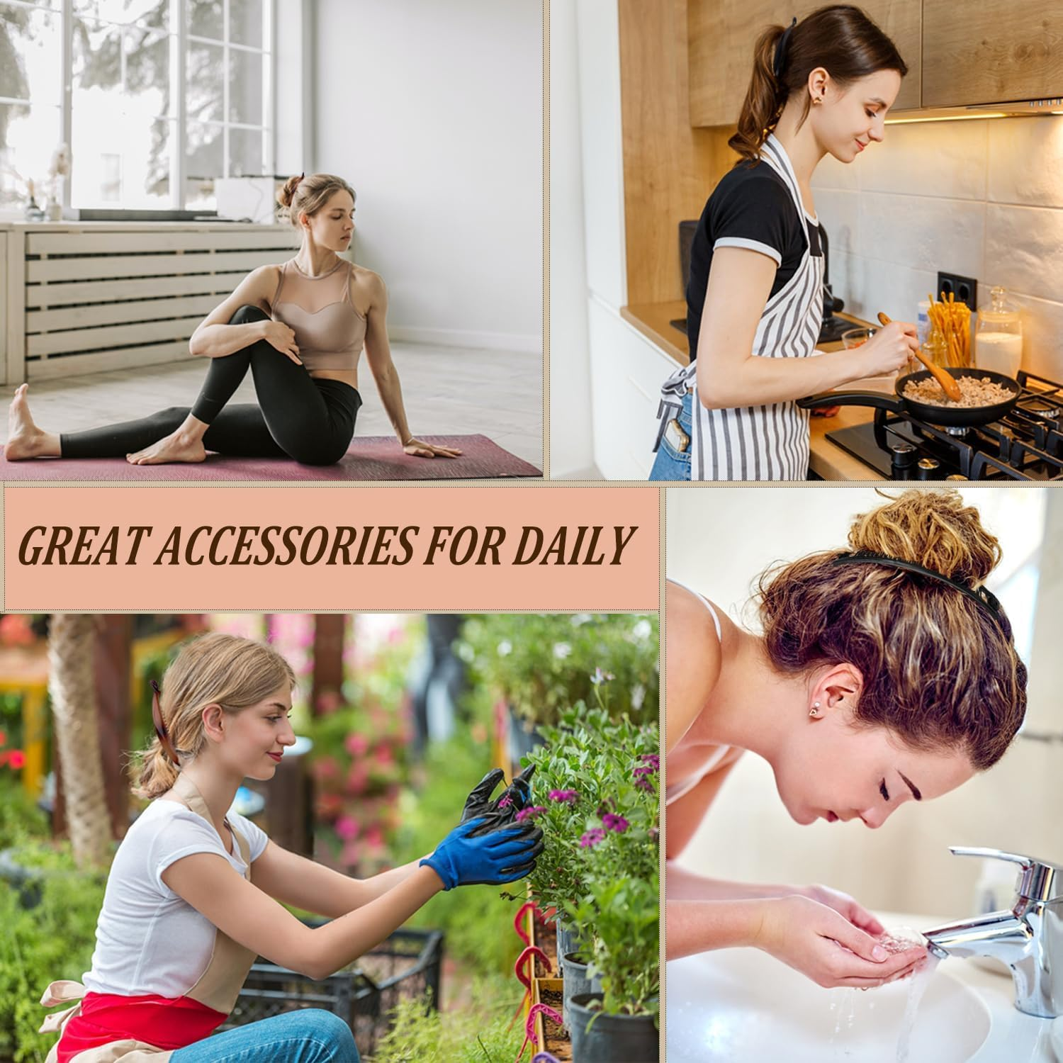 4 Pcs Vintage Banana Hair Clips No Slip Fishtail Hair Clip Combs French Double Comb Banana Clip Set Classic Clincher Combs Ponytail Holder Hair Accessories for Women Girls Long Curly or Straight Hair image number 6