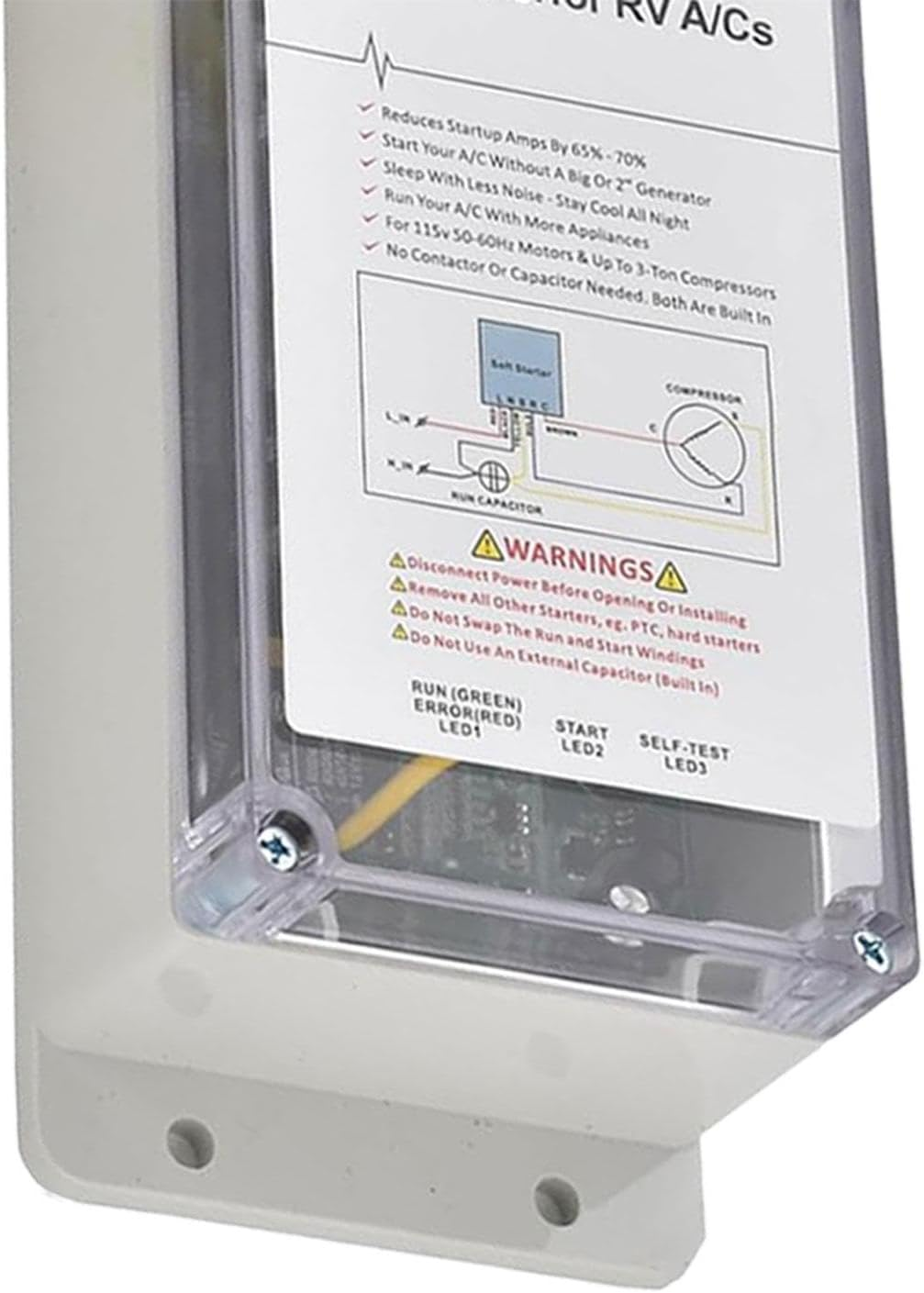 Qcchieus Air Conditioner Soft Start Kit RV AC Soft Start Kit Reduce Startup Current with Generator for Van Auto Campers image number 3