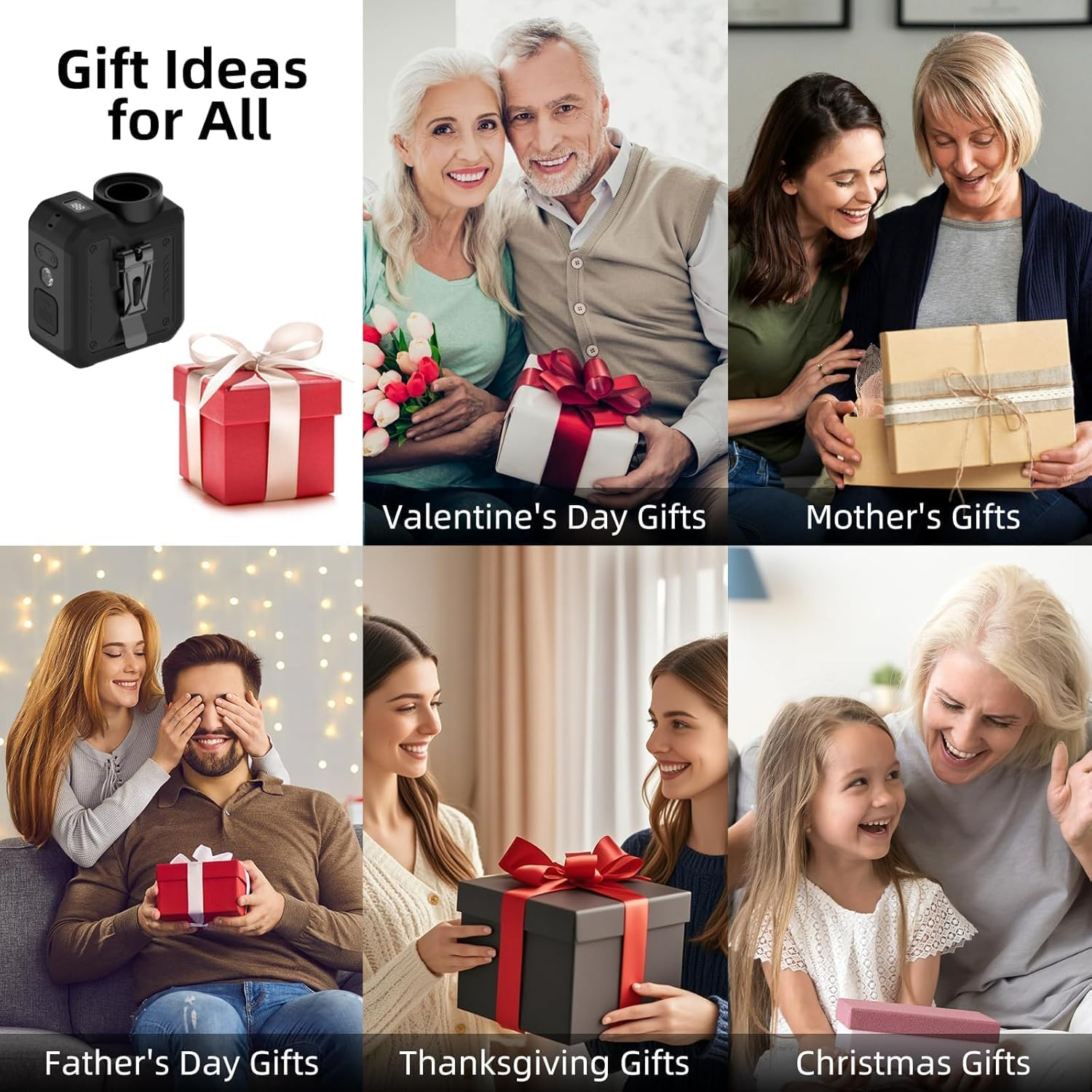 10000Mah Waist Clip Turbo Fan, 40H Cooling, 4 Speeds 16000RPM Rechargeable Wearable Fan with LED Power Display, Flashlight, Power Bank Hands-Free Neck Fan for Outdoor Jobsite Camping Travel image number 3