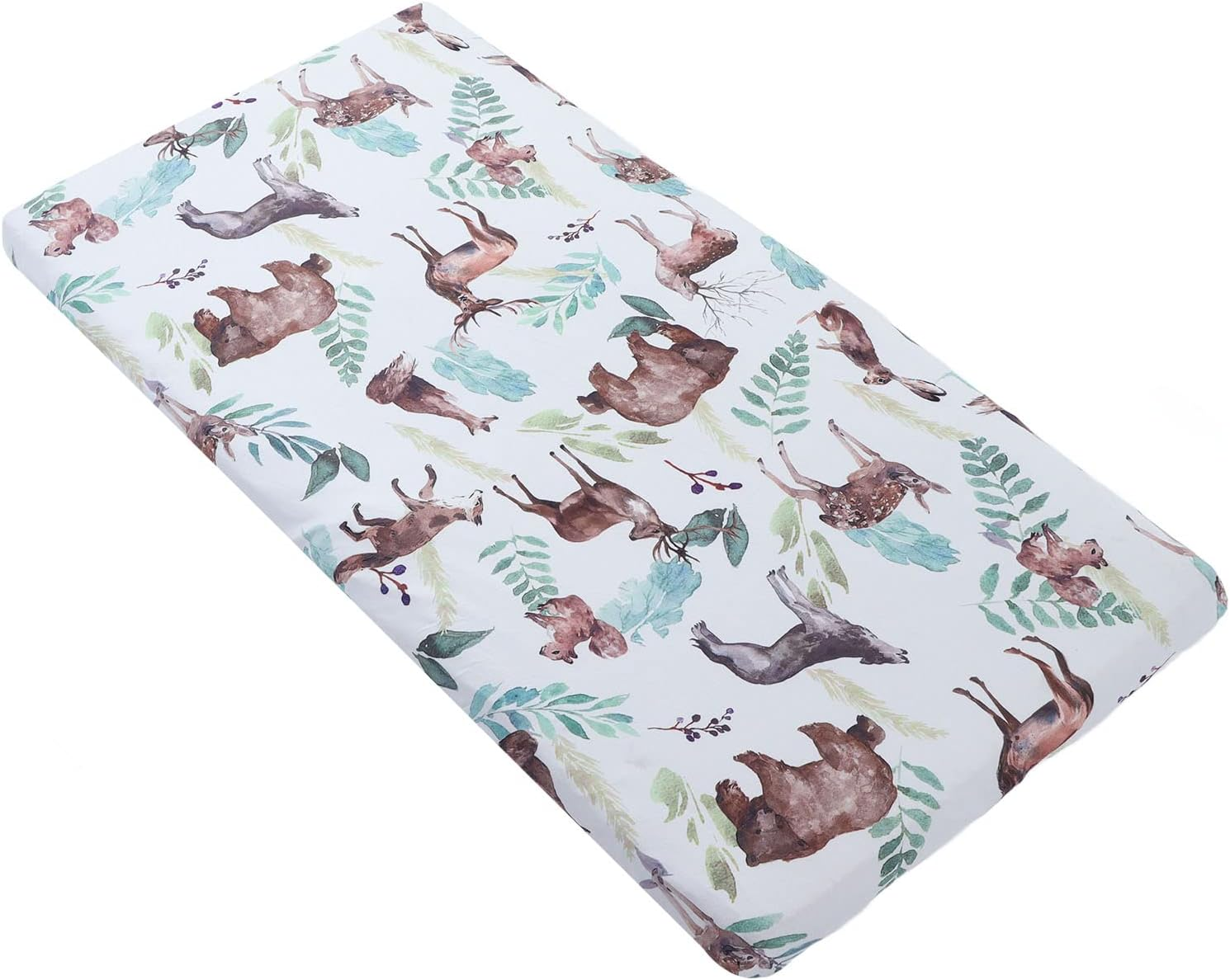 Cot Sheets Comfortable Stretch Crib Mattress Cover Easy to Clean 2 Pieces Soft Rectangle