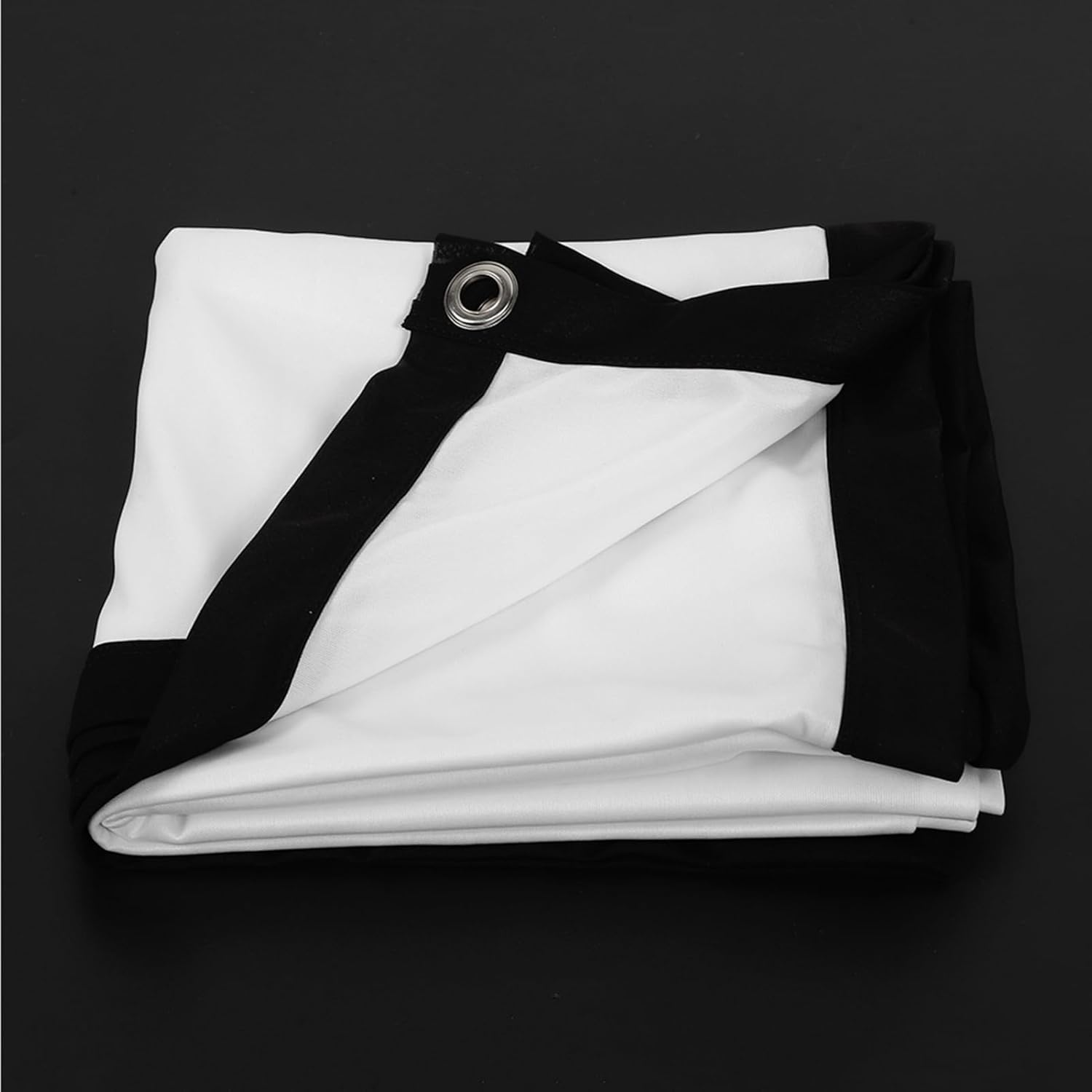 Portable Non Crease Soft White Polyester Projection Screen, Lightweight and Foldable, Easy to Hang Up. Suitable for Outdoor Camping Movie (84 Inch) image number 1