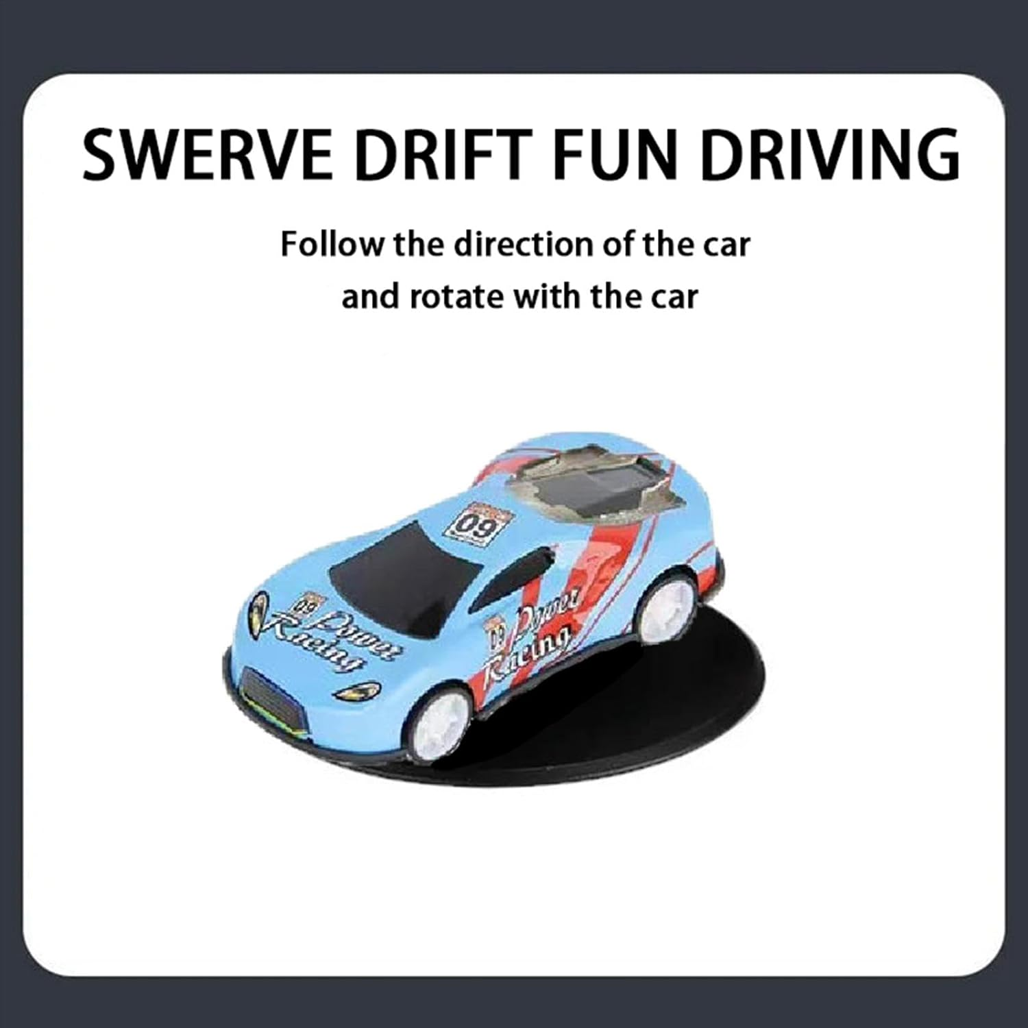 1 Piece Car Model Drifting Spin Ornament, Alloy Car Dashboard Decoration, Dynamic Drift Spin, Car Display, Unique Car Decoration, Improved Driving Enjoyment, Model Ornament Gift(Random Color) image number 3