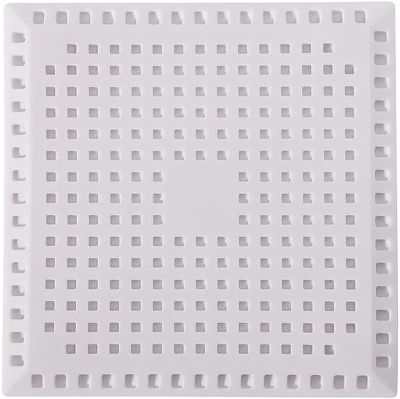 2 Pack Shower Drain Strainer Hair Catcher 4.8Inch Stainless Metal Silicone Strainer Filter Cover Protector Bathtub Stopper for Bathroom Kitchen Floor Drain (White) image number 4